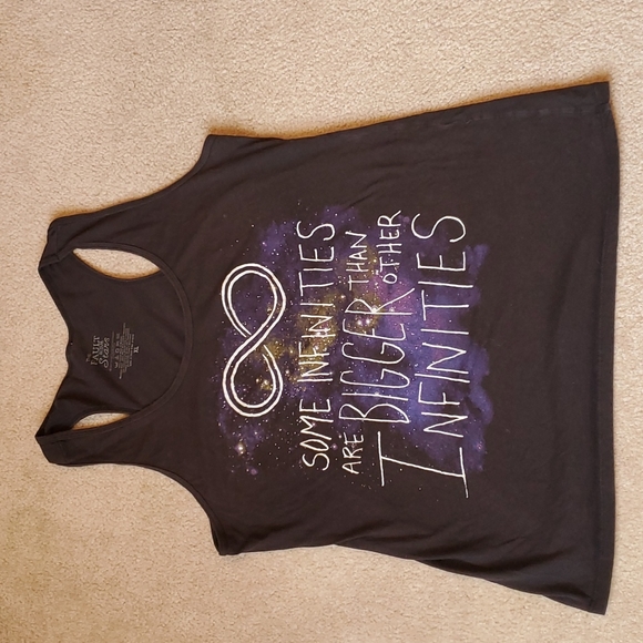 Fault in our stars black racerback tank top size XL - Picture 5 of 7